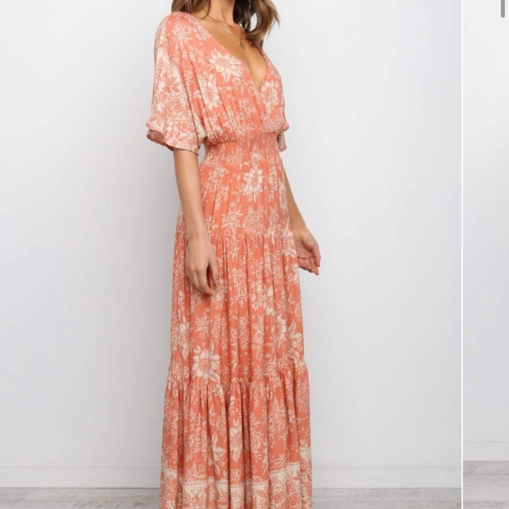 Petal & Pup Orange Maxi Dress - Picture 3 of 8